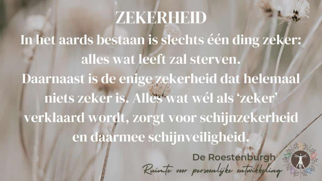 zekerheid