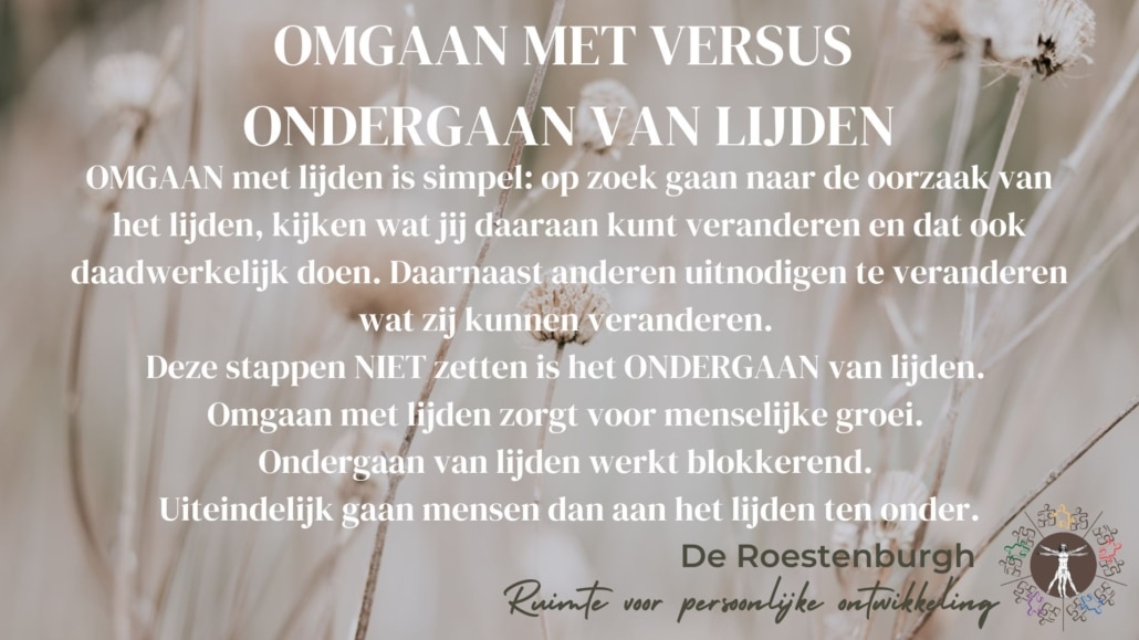 omgaan met lijden