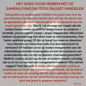 Goed voorhebben en toch onjuist handelen